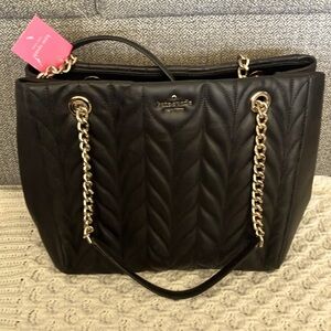 SOLD Kate Spade New York Briar Lane quilted black purse